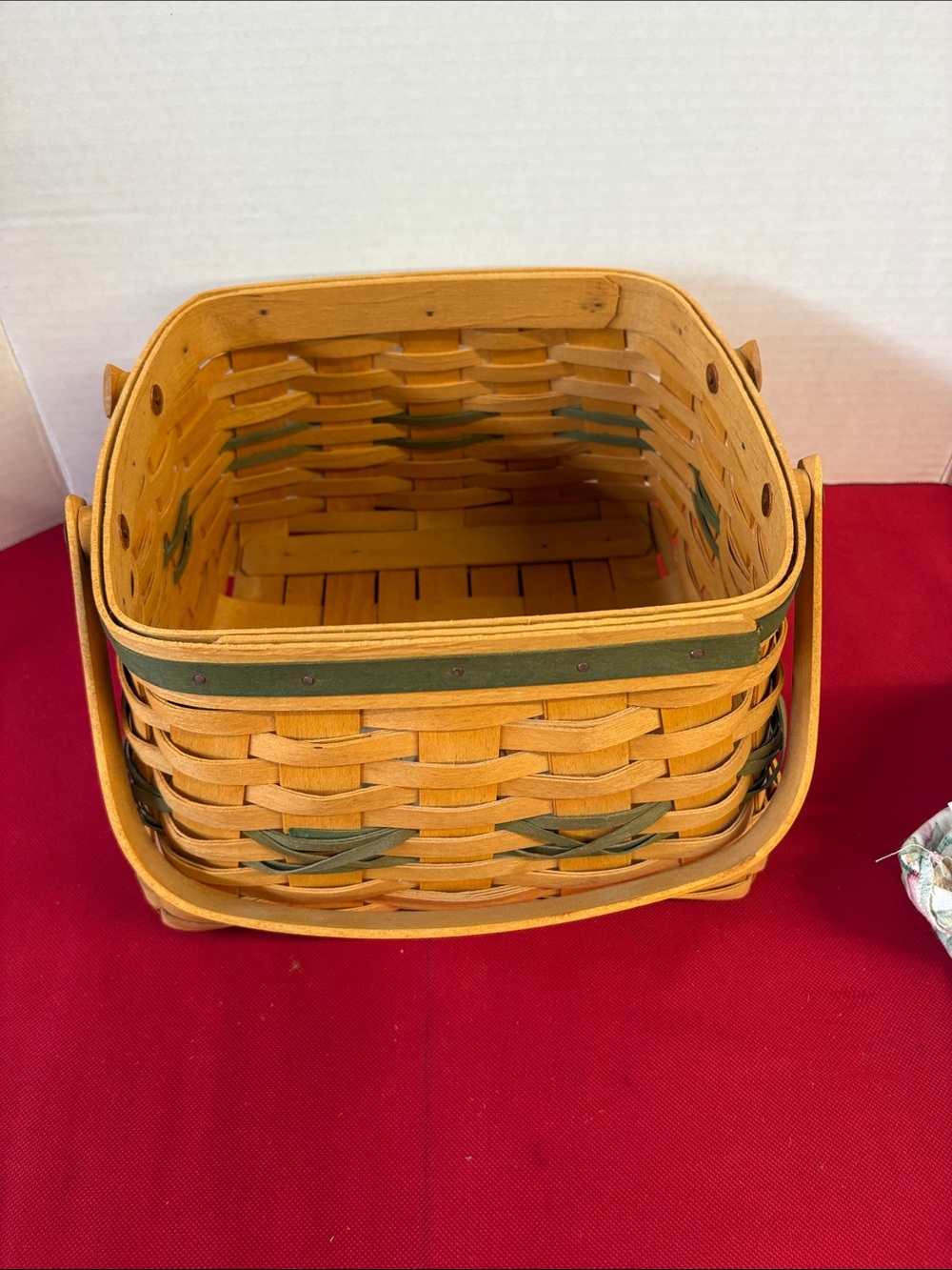 Longaberger 2000 Christmas Collection Deck The Halls Basket/liner/protect no lid - Picture 9 of 9